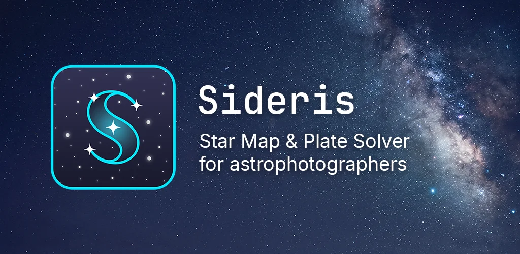 Sideris: Star Map and Plate Solver for astrophotographers